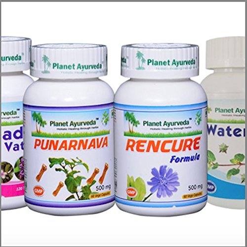 Productos naturales Water-Ex Care paquete herbal edema Planet Ayurveda