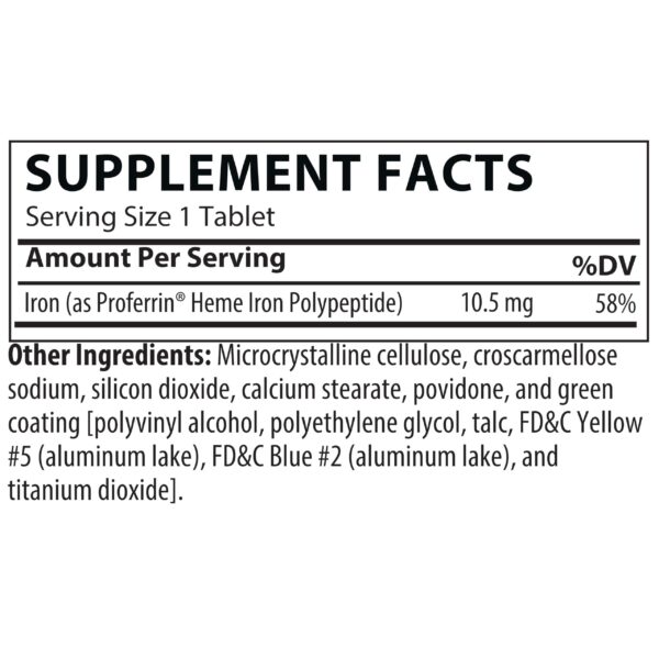 Detalle de la tableta Proferrin ES