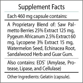 Cápsulas vegetarianas para salud de próstata Professional Botanicals Complejo