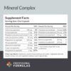 Frasco y cápsulas del Mineral Complex