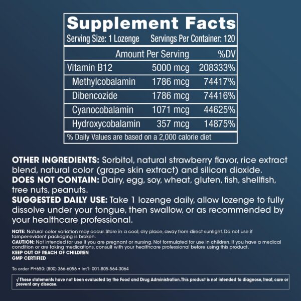 Etiqueta frontal ProHealth Longevity B12