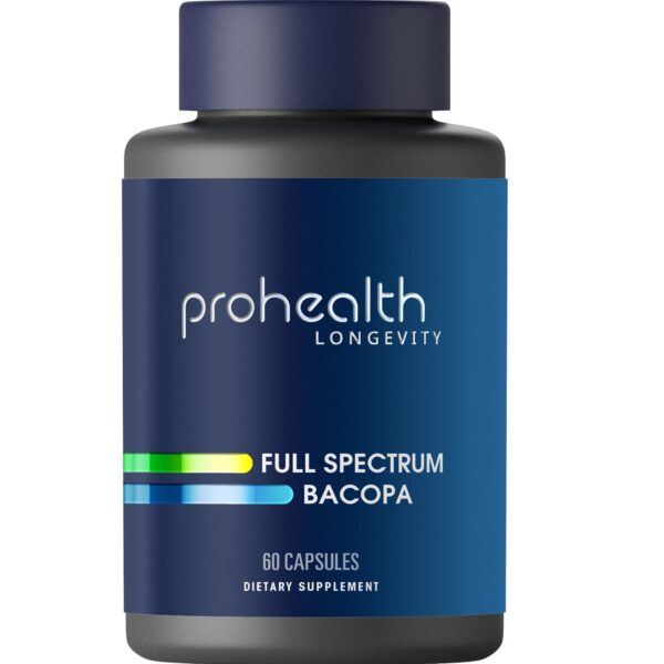 ProHealth bacopa suplemento cápsulas 1000mg rendimiento mental