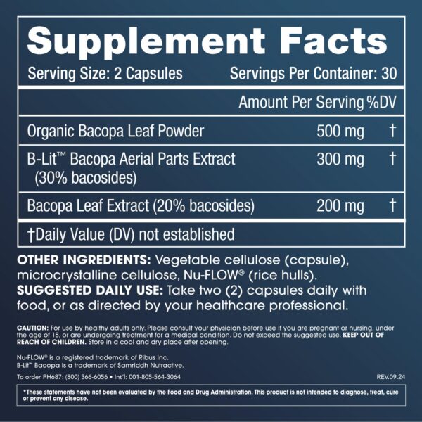 ProHealth suplemento concentración estrés 60 cápsulas frasco