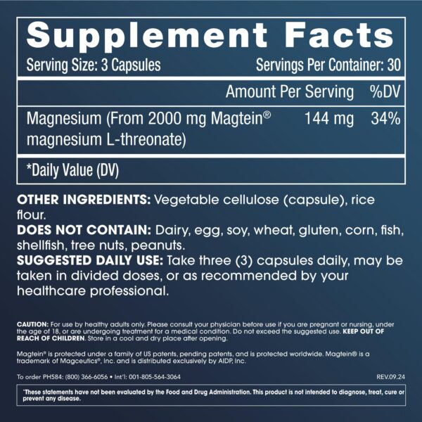 Caja y frasco de Magtein