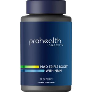 Frasco y etiqueta ProHealth NAD Triple Boost