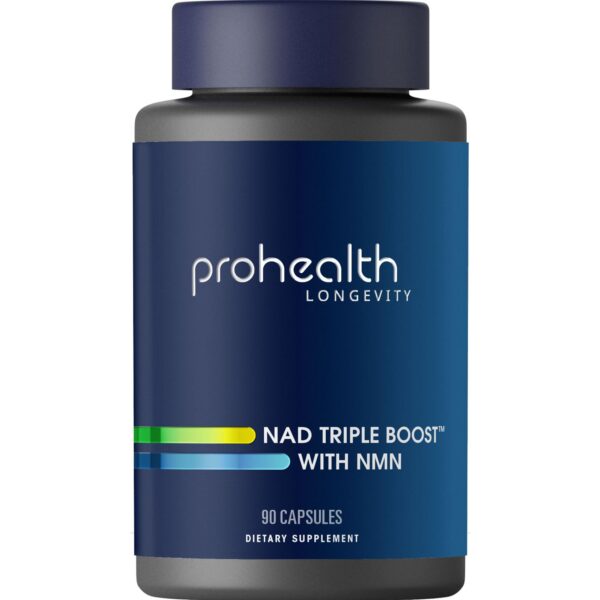 Frasco y etiqueta ProHealth NAD Triple Boost