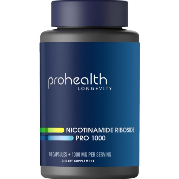 Frasco ProHealth Nicotinamida Ribósido Pro 1000mg, 90 cápsulas
