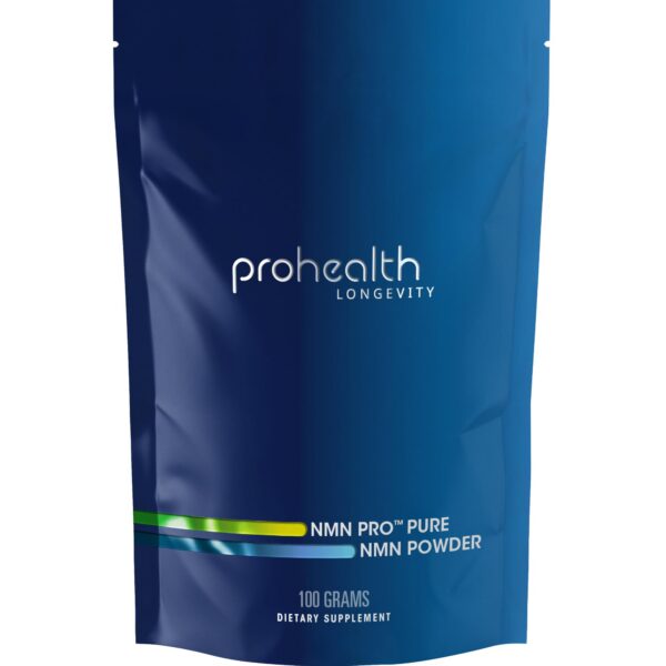Frente del envase ProHealth NMN Pro Powder NMN Uthever