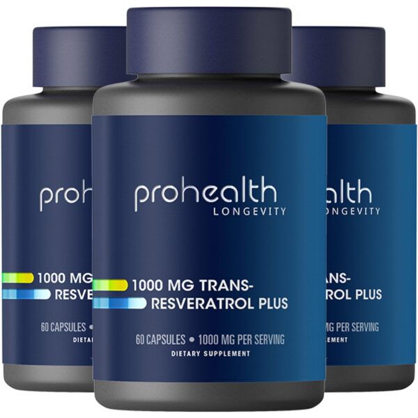 ProHealth Trans Resveratrol Plus etiqueta de producto