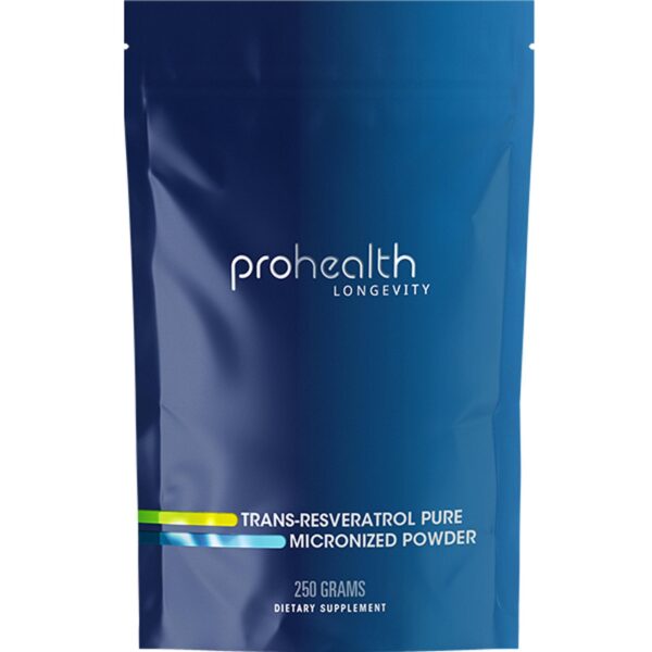 Version 1.0.0 Frente de etiqueta ProHealth Trans-Resveratrol 250 g