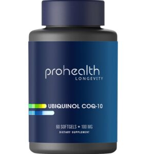 Version 1.0.0 ProHealth ubiquinol CoQ-10 100 mg frasco