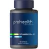 Version 1.0.0 ProHealth vitamina D3 + K2 cápsulas frontal