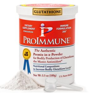 Frasco ProImmune Glutathione etiqueta frontal