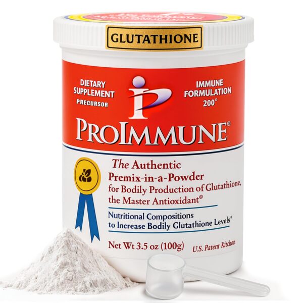 Frasco ProImmune Glutathione etiqueta frontal