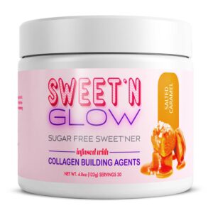 Sweet' N Glow botella y etiqueta