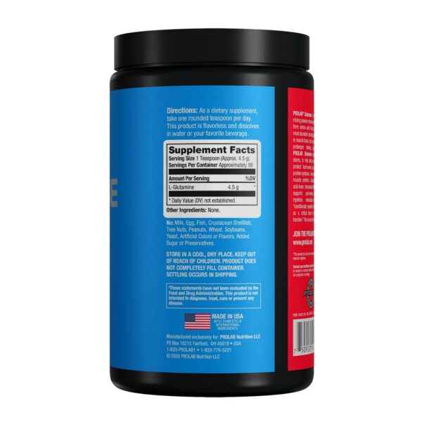 Version 1.0.0 Frasco de ProLab Glutamina 400 g