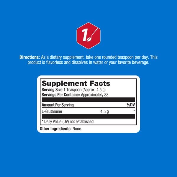 Etiqueta de ProLab Glutamina
