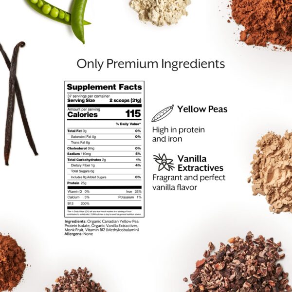 Promix proteína vegana vainilla lista de ingredientes