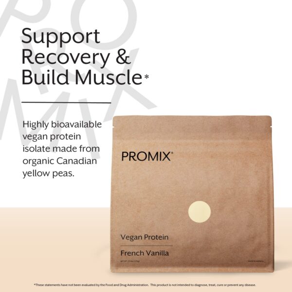 Promix proteína vegana vainilla vista lateral