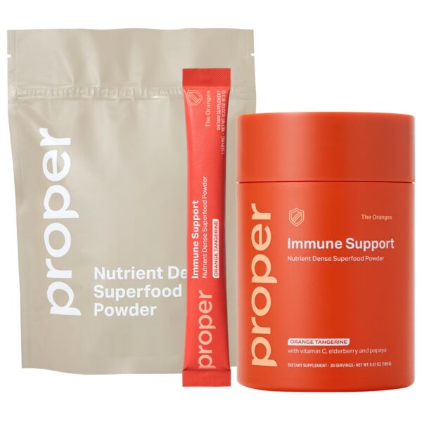 Frente de Proper naranja stickpack