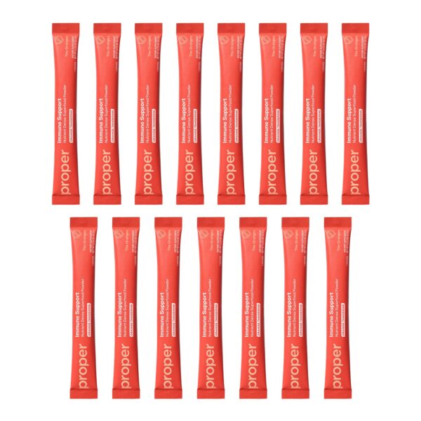 Etiqueta de Proper naranja stickpack