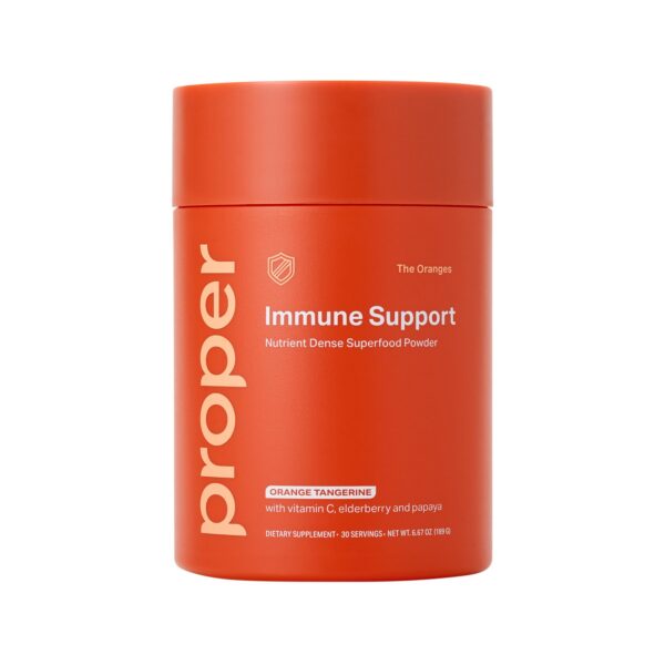 Proper The Oranges Suplemento de Apoyo Inmunológico - Frente del Paquete
