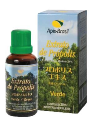 Version 1.0.0 Propóleo verde brasileño frasco y etiqueta