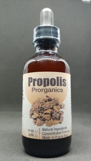 Version 1.0.0 Frasco tintura orgánica de propóleos Prorganics 2 oz aceite