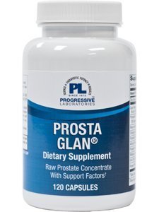 Frasco de 120 cápsulas Prosta Glan de Progressive Labs para salud prostática