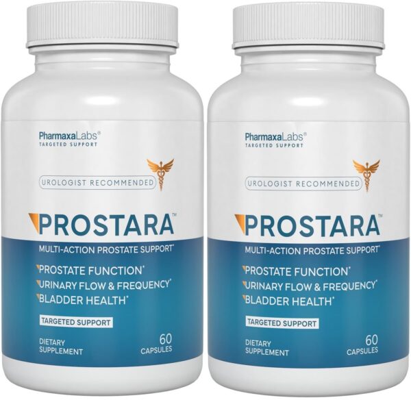 Prostara suplemento multiacción para próstata botella frontal