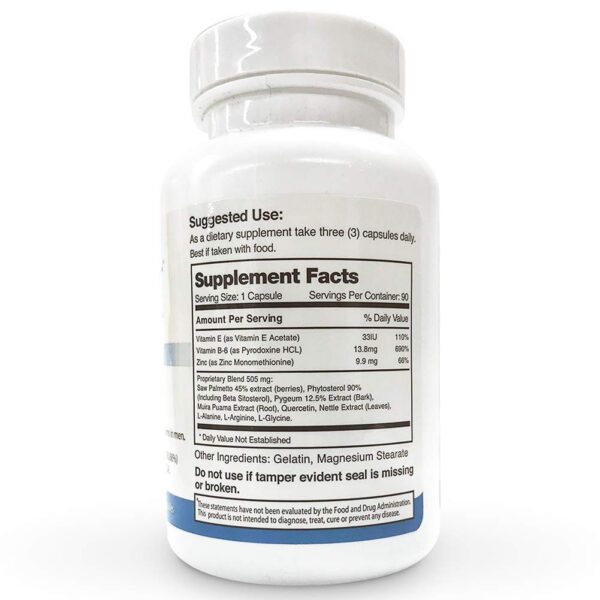 Tabletas Prostavar Rx apoyo próstata 505mg