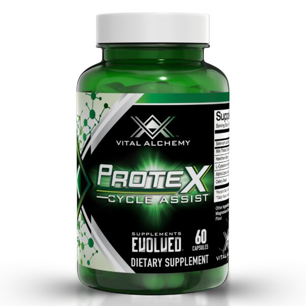 Frente del frasco ProteX On Cycle Assist