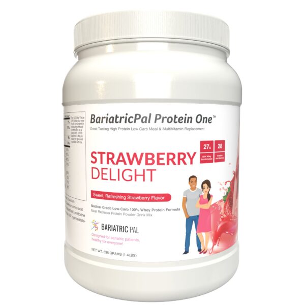 Version 1.0.0 Protein ONE BariatricPal salsa fresa paquete 15 porciones