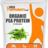 Paquete de polvo de proteína de guisante orgánica BulkSupplements