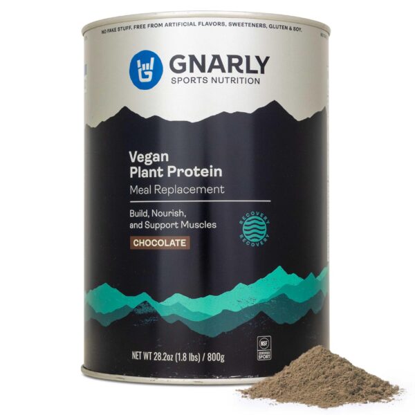 Polvo de proteína vegana sabor chocolate Gnarly Nutrition 28.2 oz