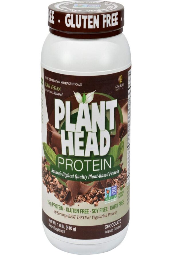 Proteína vegetal chocolate Genceutic Naturals en polvo 1.8 lb