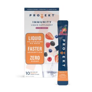 Protekt líquido con vitamina C y zinc sabor frutos rojos