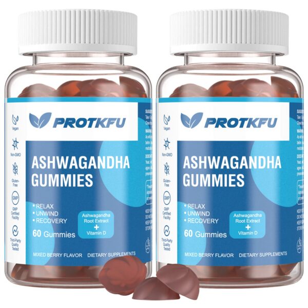 ProTKFU gomitas orgánicas de ashwagandha y vitamina d3