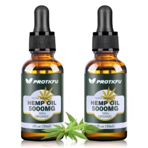 Version 1.0.0 Frasco de ProTKFU Hemp Oil Omega 3-6-9