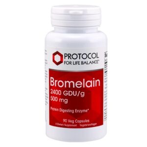 Caja de Protocol Bromelain 500 mg