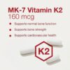 Detalle de etiqueta MK-7 Vitamina K2