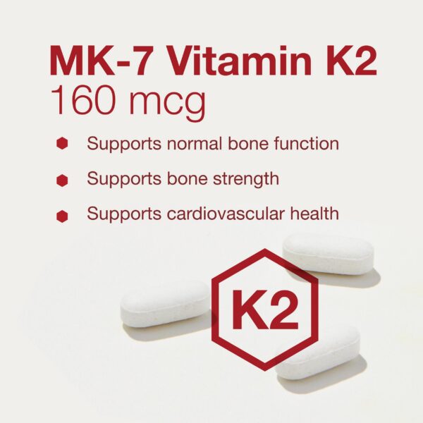 Detalle de etiqueta MK-7 Vitamina K2