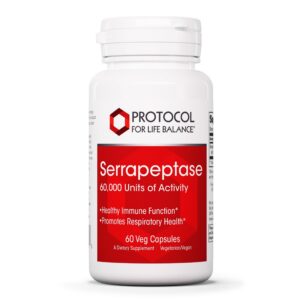 Frasco de Serrapeptase Protocol For Life Balance 60,000 U