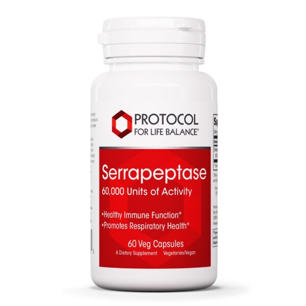 Frasco de Serrapeptase Protocol For Life Balance 60,000 U