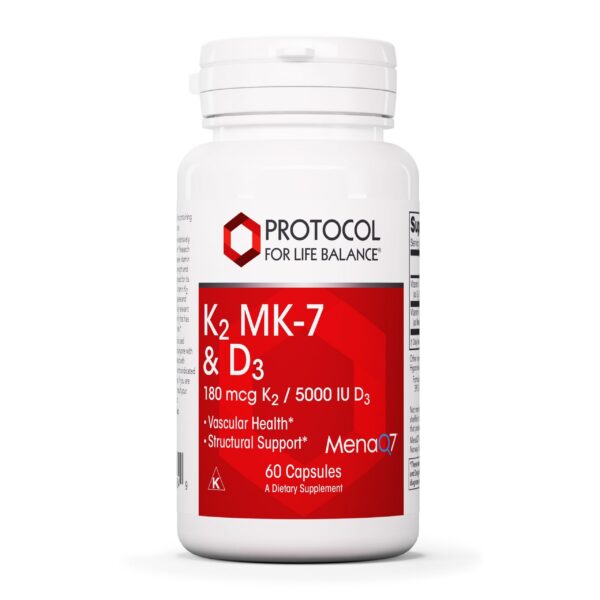 Protocol For Life Balance suplemento K2 MK-7 y vitamina D3 botella