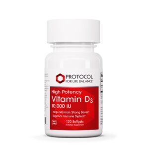Protocol for Life Balance vitamina d3 10000 ui botella frontal
