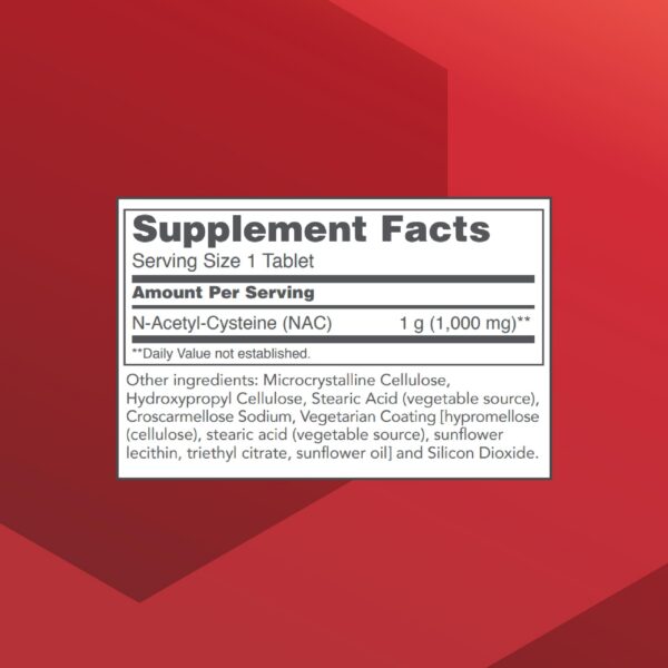 Caja con tabletas NAC 1000 mg