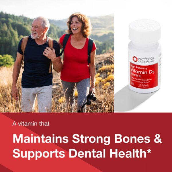 Cápsulas suaves Protocol For Life Balance Vitamin D3 10000 UI