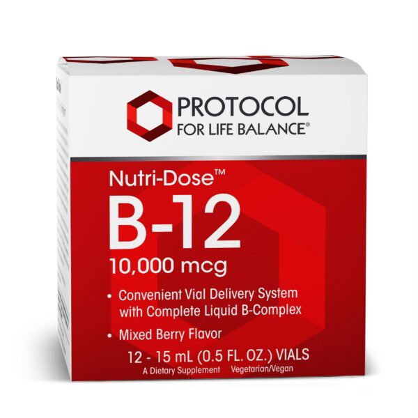 Frontal de Protocol Nutri-Dose B-12 10000mcg