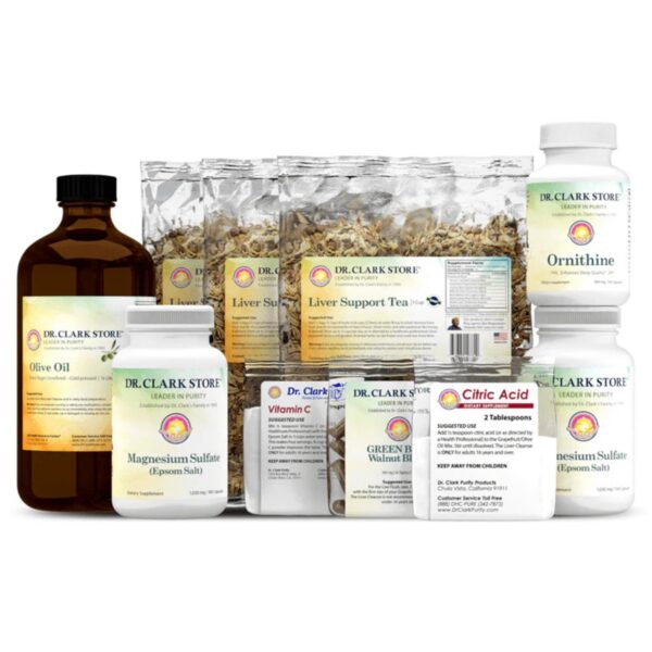 Version 1.0.0 Protocolo salud hígado Dr Clark Store pack y frasco